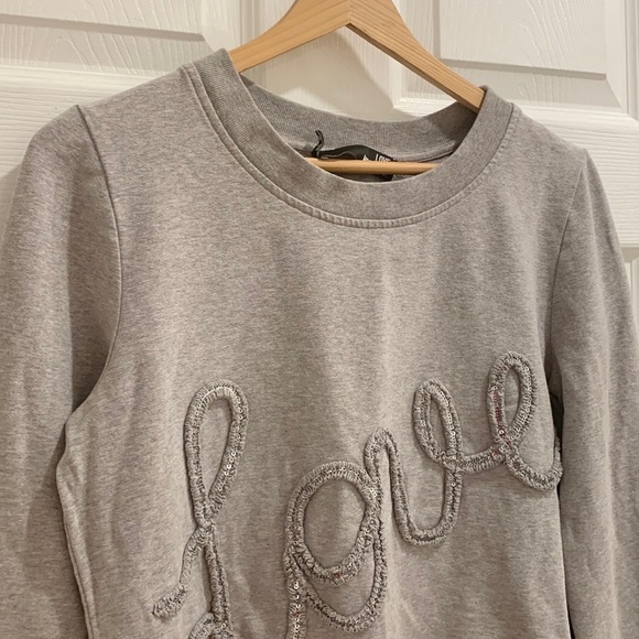 Love Moschino Embroidered Love Grey Sweater - Picture 4 of 15
